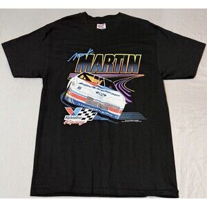 Vintage 1993 Mark Martin NASCAR Valvoline Racing Size Large - Single Stitch